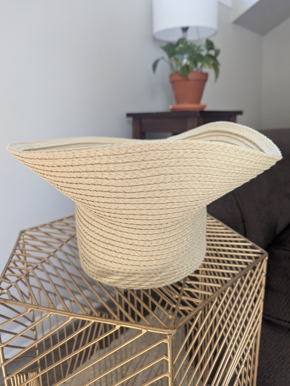 Target Cream Braided Rope Sun Hat